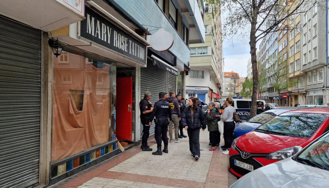 La Policía interviene en el peor fumadero de crack de A Coruña tras una violenta pelea