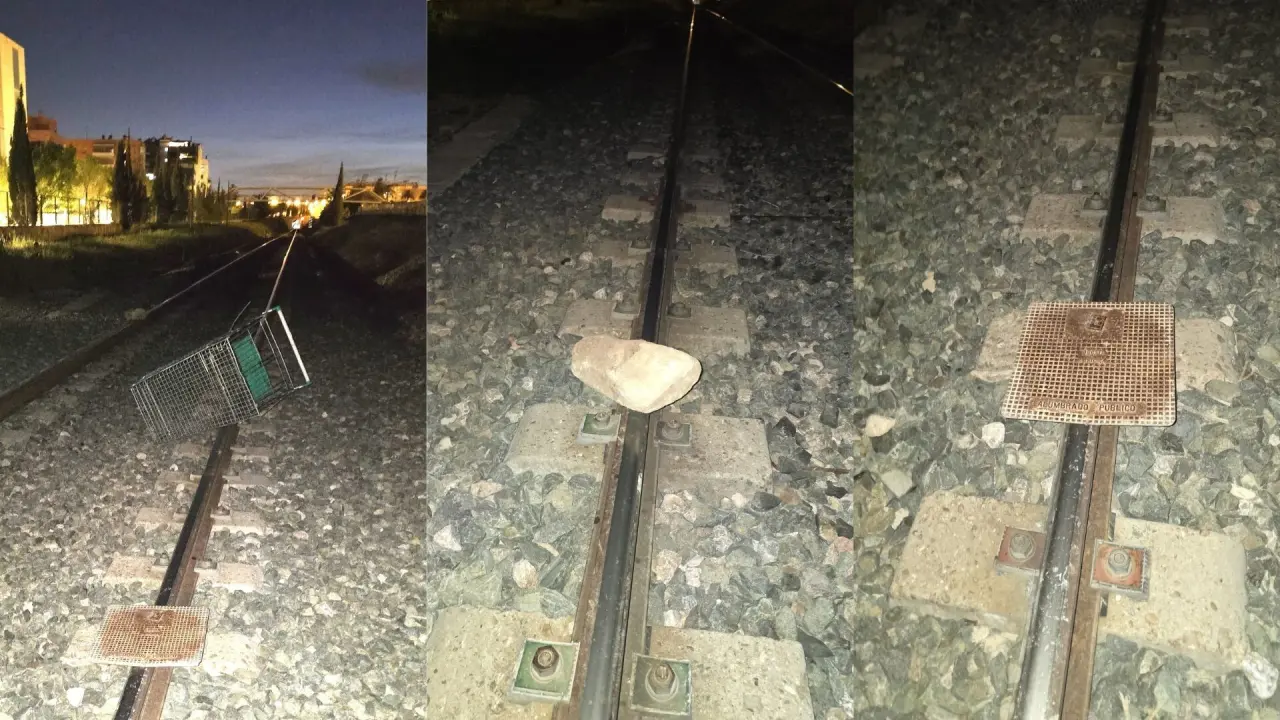 Detenidos cuatro menores en Alicante por sabotear las vías del tren con riesgo de descarrilamiento